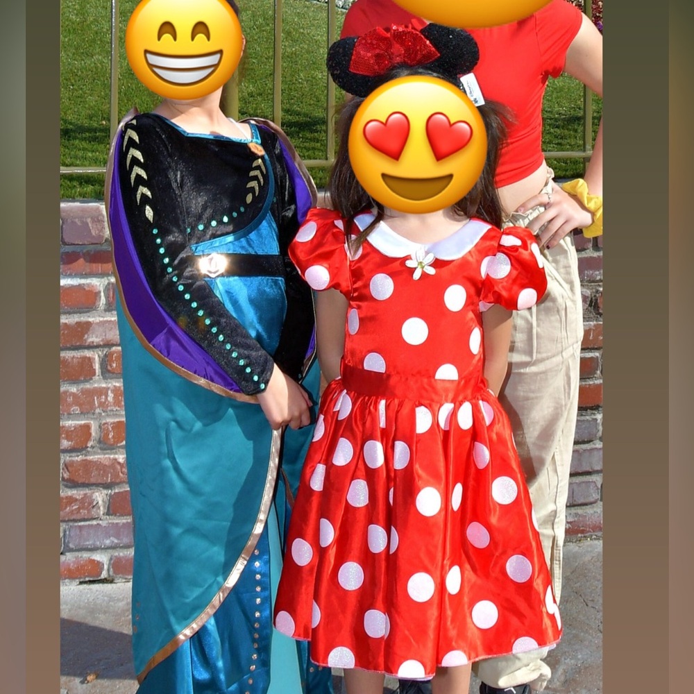 Pre-owned Polka Dot Minnie Mouse Costume for Kids size 5/6